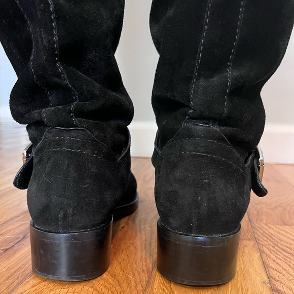 VALINTINO SUEDE RUFFLE OVER THE KNEE BOOT - Picture 13 of 16